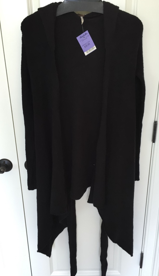 Free People Black Hooded Wrap from Marshall's