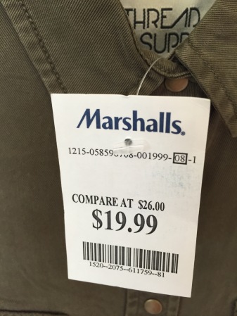 Thread and Supply Olive Button Down from Marshall's